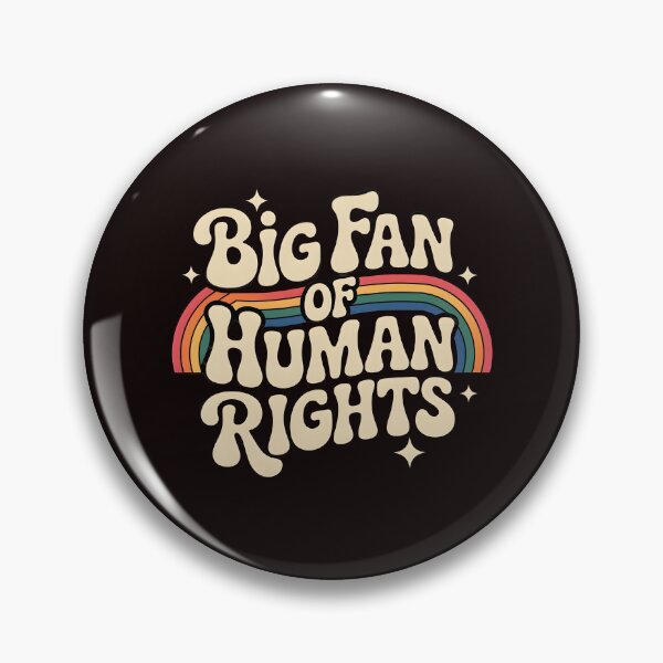 Item preview, Big Fan of Human Rights – Social Justice Retro Statement designed and sold by Redgiant87x.
