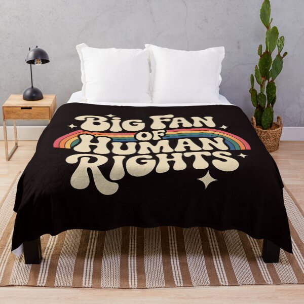 Item preview, Big Fan of Human Rights – Social Justice Retro Statement designed and sold by Redgiant87x.
