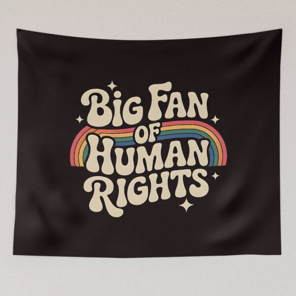 Item preview, Big Fan of Human Rights – Social Justice Retro Statement designed and sold by Redgiant87x.