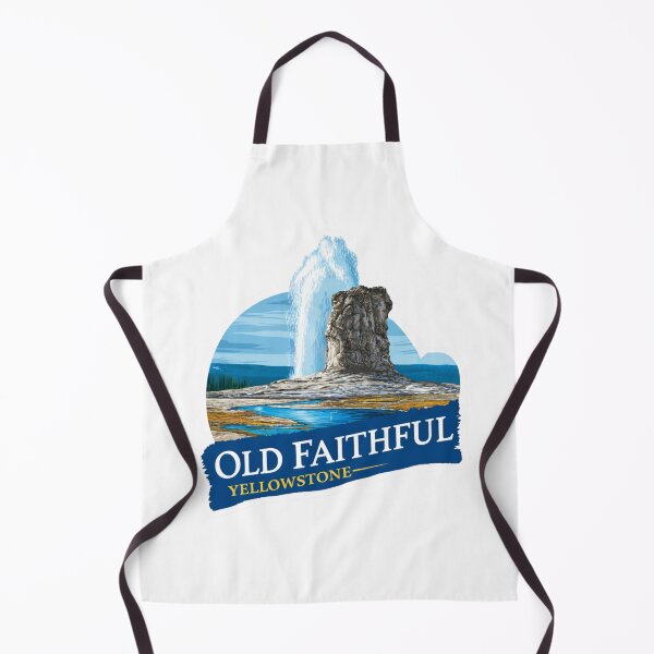 Item preview, Old Faithful Yellowstone Vintage Travel Sticker - Iconic Geyser Eruption National Park Wyoming Geothermal Wonder designed and sold by Blurbean.