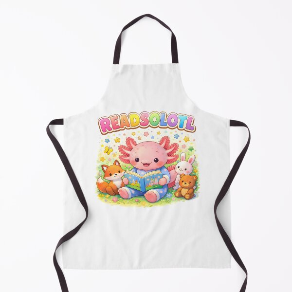 Item preview, Readsolotl Cute Axolotl Reading Bookworm with Animal Friends Kids designed and sold by MuniraWearify.