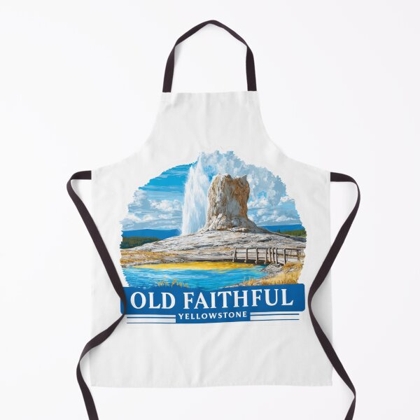Item preview, Enhanced Old Faithful Yellowstone National Park Badge - Detailed Geyser Eruption Wyoming Geothermal Landscape Sticker designed and sold by Blurbean.