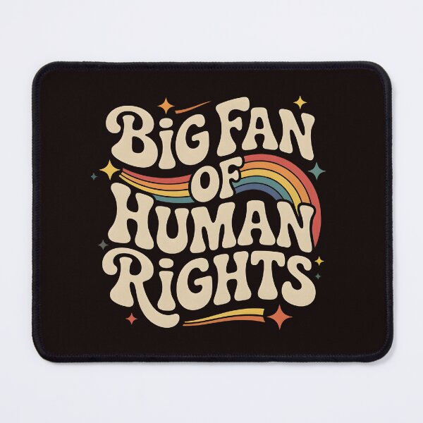 Item preview, Big Fan of Human Rights – Rainbow Equality Social Justice Quote designed and sold by Redgiant87x.