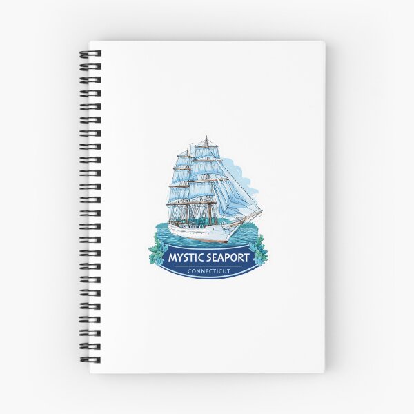Item preview, Mystic Seaport Connecticut Vintage Travel Sticker - Historic Tall Ship Maritime Museum New   England Sailing Heritage designed and sold by Blurbean.