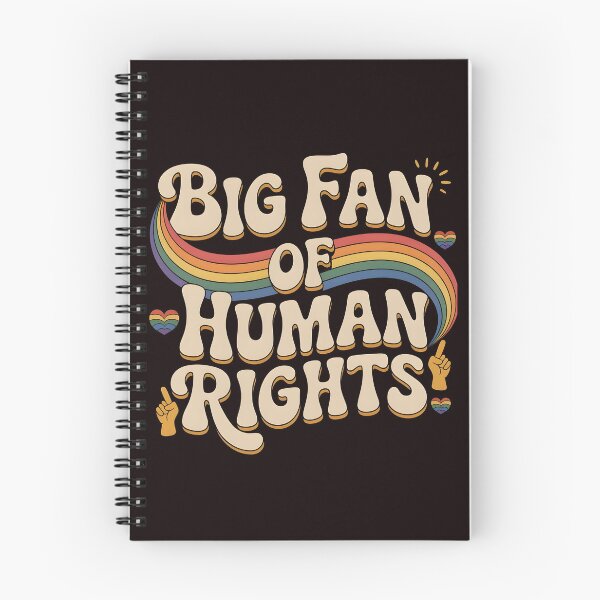 Item preview, Big Fan of Human Rights – Retro Pride Style Equality Design designed and sold by Redgiant87x.