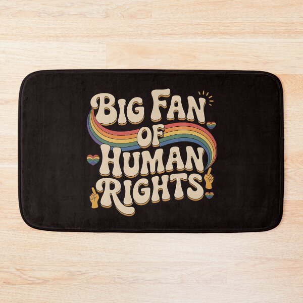 Item preview, Big Fan of Human Rights – Retro Pride Style Equality Design designed and sold by Redgiant87x.