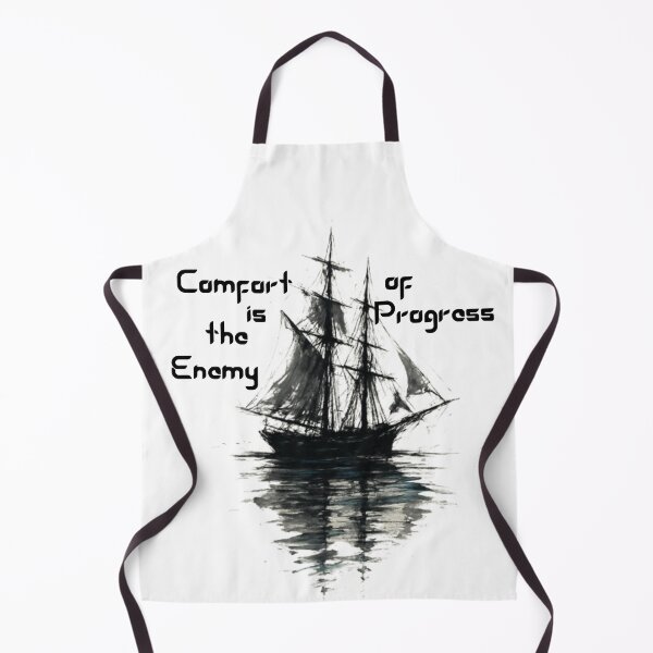 Item preview, Comfort Is the Enemy Ship Illustration designed and sold by Inner War.
