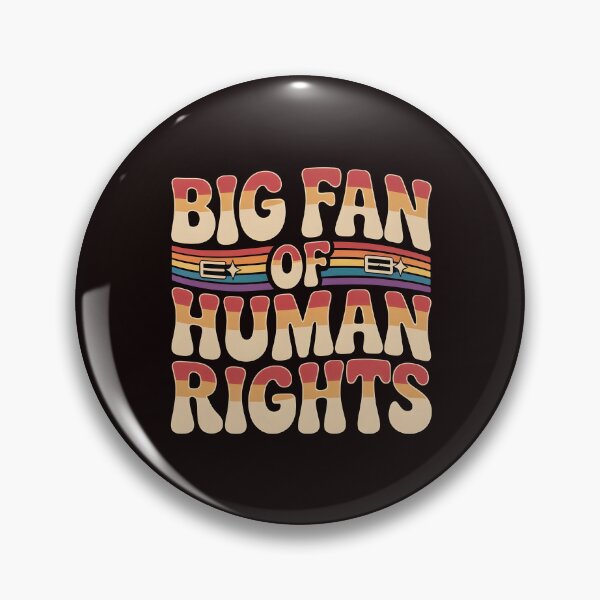 Item preview, Big Fan of Human Rights – Minimal Retro Social Justice Quote designed and sold by Redgiant87x.