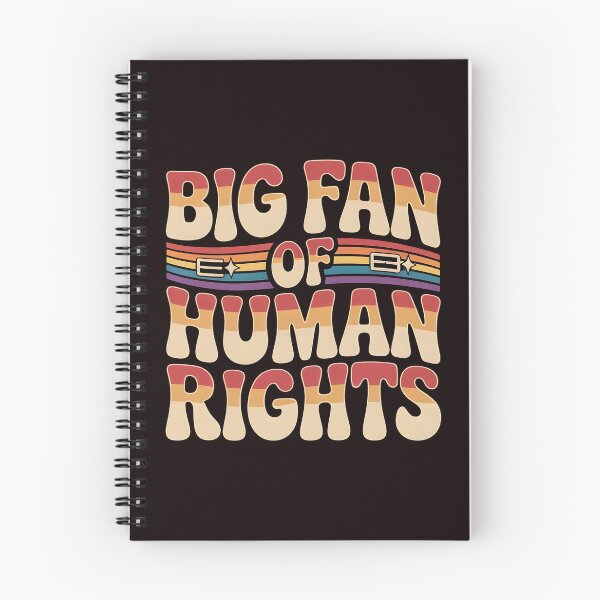 Item preview, Big Fan of Human Rights – Minimal Retro Social Justice Quote designed and sold by Redgiant87x.