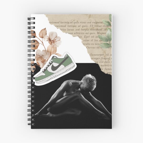 Item preview, Green Editorial Collage with Flowers and Sneakers designed and sold by HIGHSQUARE.