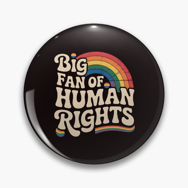 Item preview, Big Fan of Human Rights – Vintage Rainbow Equality Statement designed and sold by Redgiant87x.