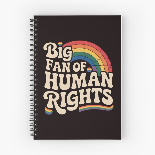 Item preview, Big Fan of Human Rights – Vintage Rainbow Equality Statement designed and sold by Redgiant87x.