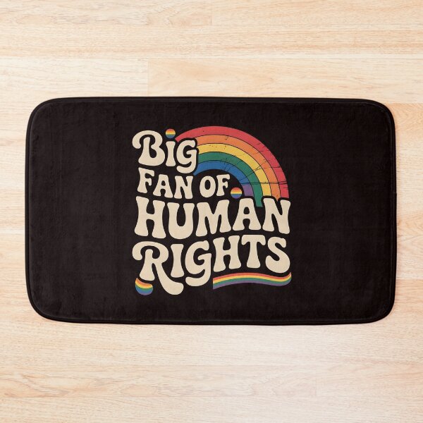 Item preview, Big Fan of Human Rights – Vintage Rainbow Equality Statement designed and sold by Redgiant87x.