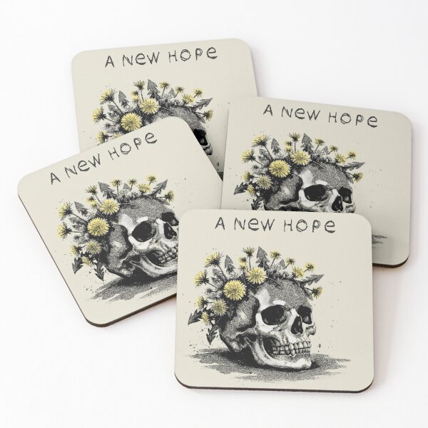 Item preview, A New Hope - Skull and flowers surreal illustration  designed and sold by Ignorante.