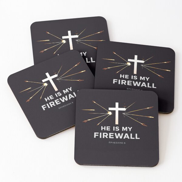 Item preview, He Is My Firewall Ephesians 6 Christian Spiritual Warfare Shirt designed and sold by astersgraphics.