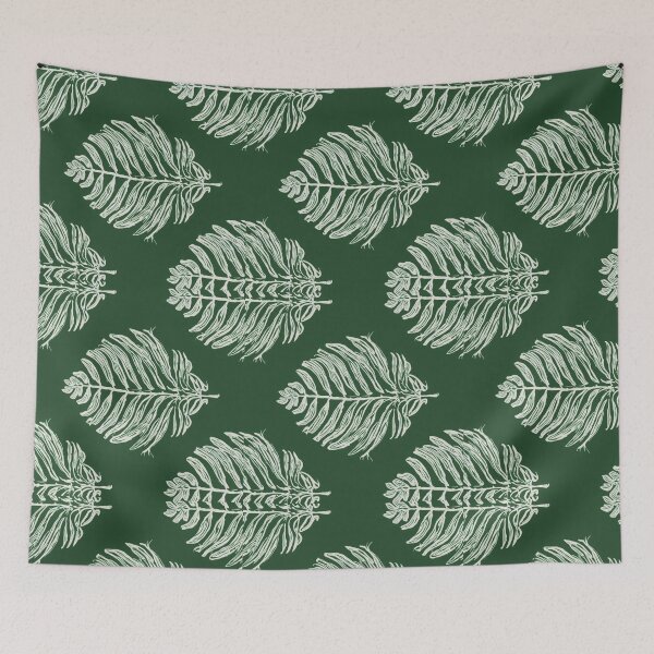 Item preview, Fern Botanical Pattern – Urban Botanica No.03 (Deep Green) designed and sold by GreennieArt.