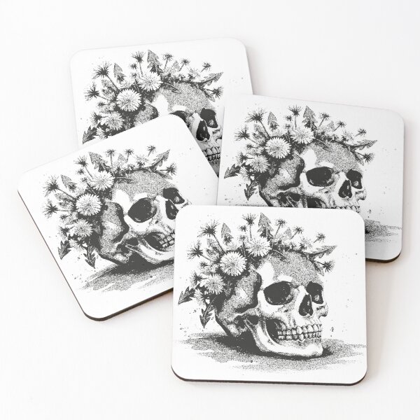 Item preview, Skull and Flowers designed and sold by Ignorante.