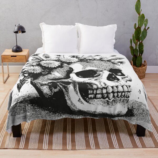 Item preview, Skull and Flowers designed and sold by Ignorante.
