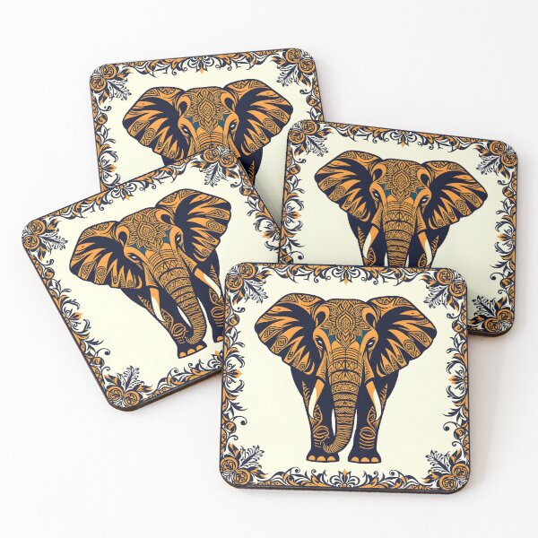 Aperçu de l'œuvre Éléphant indien créée et vendue par PrintLabStudio.