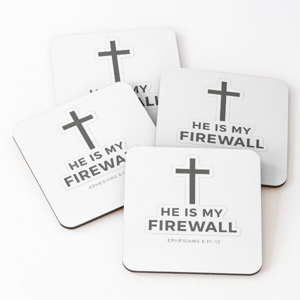 Item preview, He Is My Firewall Ephesians 6 Christian Faith Sticker designed and sold by astersgraphics.