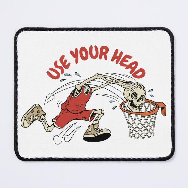 Item preview, Use Your Head - Funny Skeleton Basketball Slam Dunk designed and sold by STARLIGHTS.