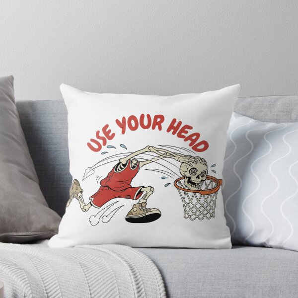 Item preview, Use Your Head - Funny Skeleton Basketball Slam Dunk designed and sold by STARLIGHTS.