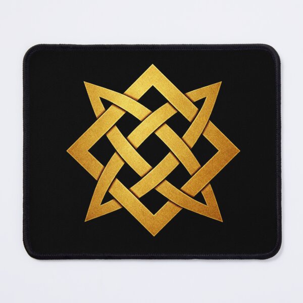 Item preview, Golden Svarog Square Slavic Symbol designed and sold by Papier Atelier Art.