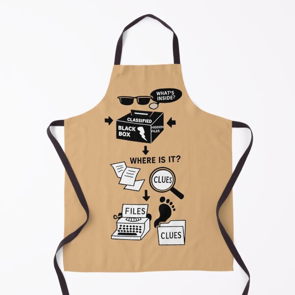 Item preview, The Classified Black Box - Investigative Mystery Art designed and sold by Urban-InkStudio.