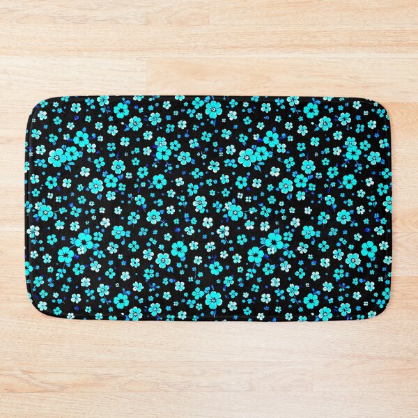 Item preview, Modern Seafoam Green and Navy Floral Abstract Pattern designed and sold by zenjiinspired.