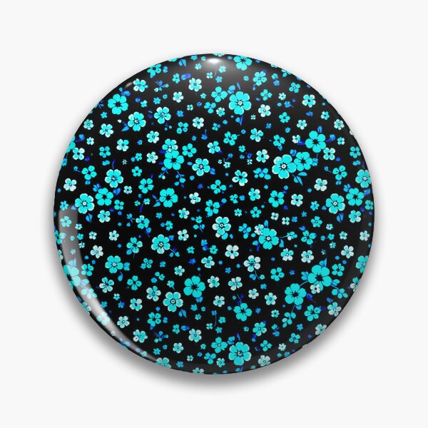 Item preview, Modern Seafoam Green and Navy Floral Abstract Pattern designed and sold by zenjiinspired.