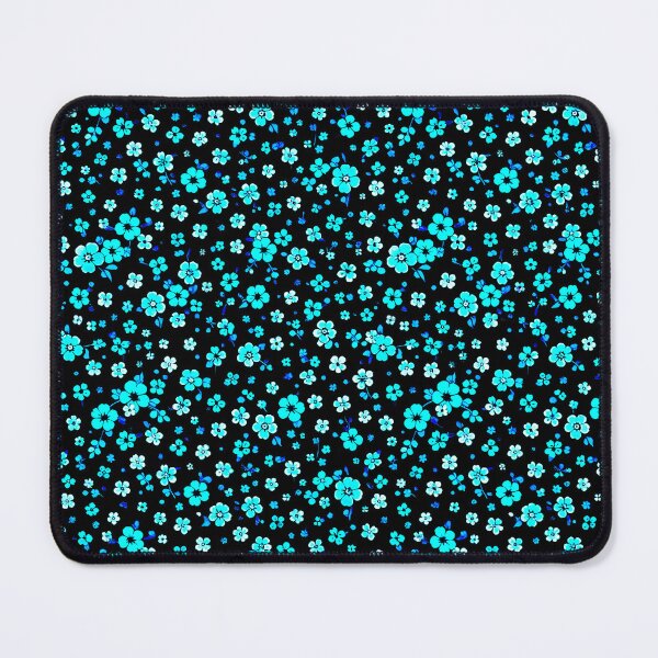 Item preview, Modern Seafoam Green and Navy Floral Abstract Pattern designed and sold by zenjiinspired.