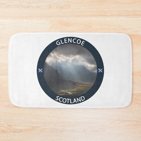Item preview, Glencoe Scotland Badge Design | Scottish Highlands Scenic Gift designed and sold by Loom on the Loch.