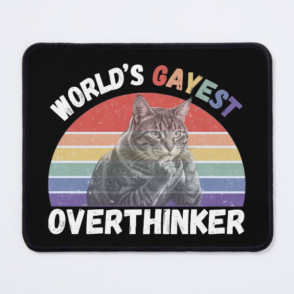 Item preview, World’s Gayest Overthinker For Proud Queer People In Black designed and sold by Rainbow-Nation.