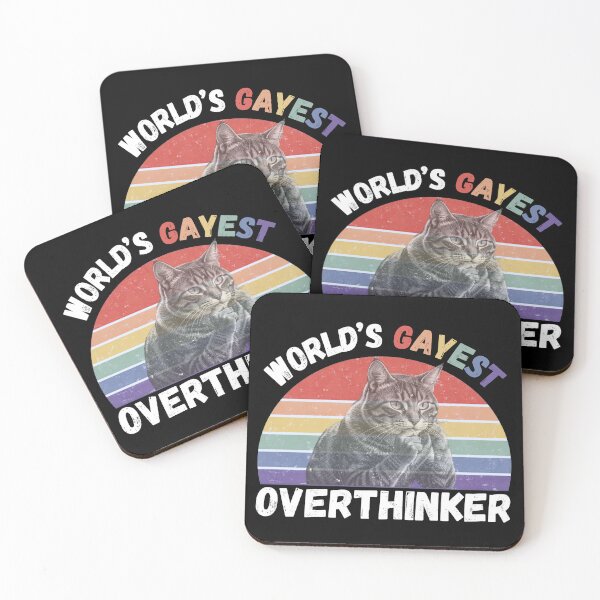 Item preview, World’s Gayest Overthinker For Proud Queer People In Black designed and sold by Rainbow-Nation.