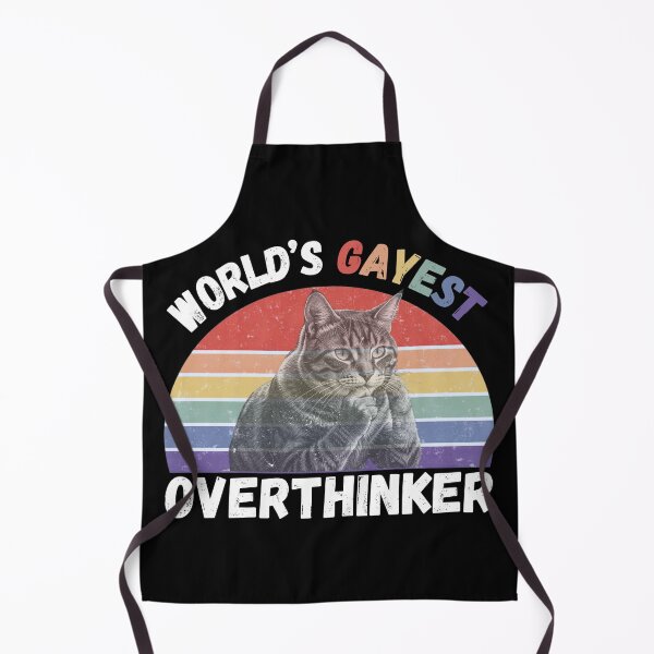Item preview, World’s Gayest Overthinker For Proud Queer People In Black designed and sold by Rainbow-Nation.
