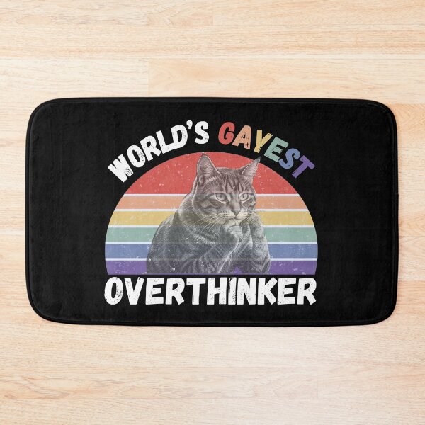 Item preview, World’s Gayest Overthinker For Proud Queer People In Black designed and sold by Rainbow-Nation.