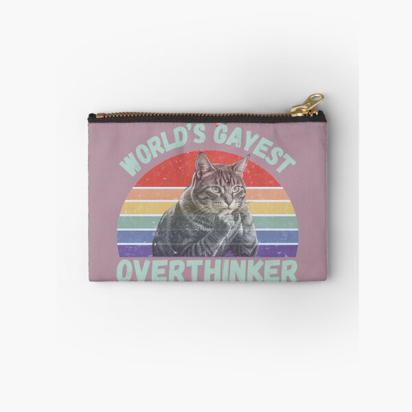 Item preview, World’s Gayest Overthinker For Proud Overthinkers In Grey Pink designed and sold by Rainbow-Nation.
