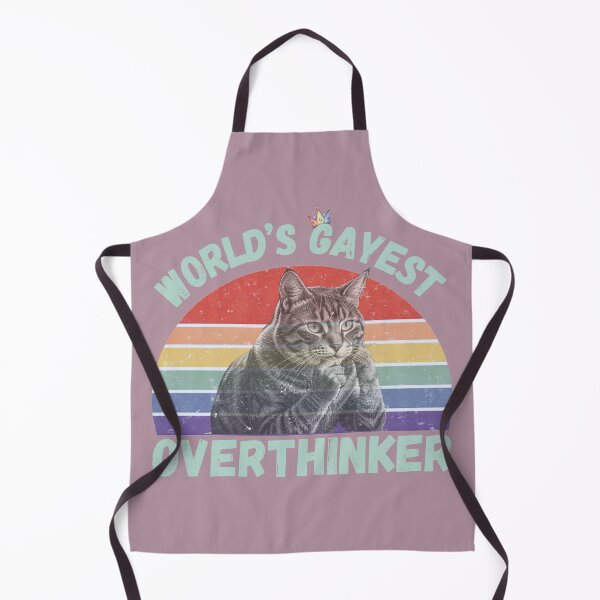 Item preview, World’s Gayest Overthinker For Proud Overthinkers In Grey Pink designed and sold by Rainbow-Nation.
