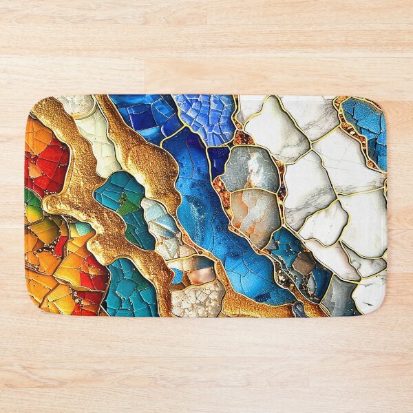 Item preview, Marbled-Style Stain-Glass-Inspired Abstract Art Designs designed and sold by DEC02.