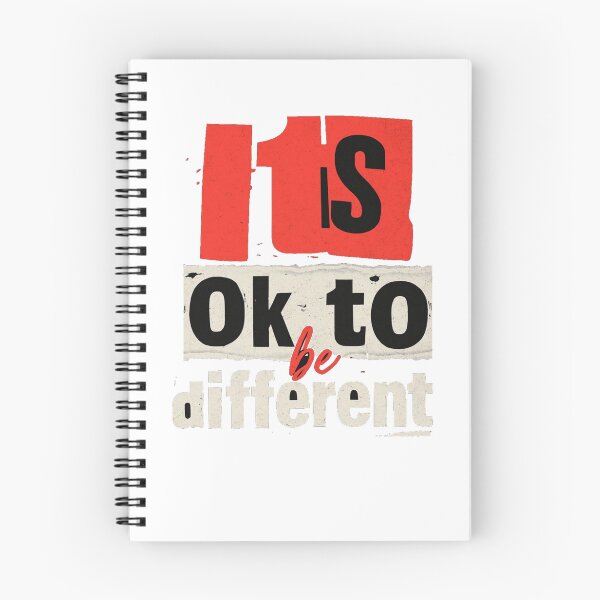 Item preview, It’s OK to Be Different Quote Design – Positive Self‑Love, Inclusivity & Empowerment Typography Art designed and sold by Bright Nest Studio.