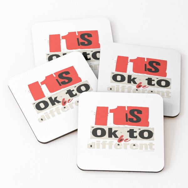 Item preview, It’s OK to Be Different Quote Design – Positive Self‑Love, Inclusivity & Empowerment Typography Art designed and sold by Bright Nest Studio.