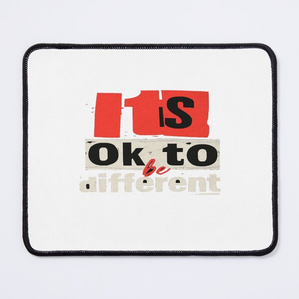 Item preview, It’s OK to Be Different Quote Design – Positive Self‑Love, Inclusivity & Empowerment Typography Art designed and sold by Bright Nest Studio.