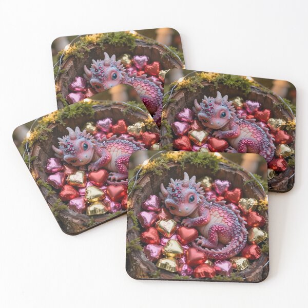 Item preview, Baby Dragonette Valentine's Day Candy Stash  designed and sold by ACuriousshoppe.