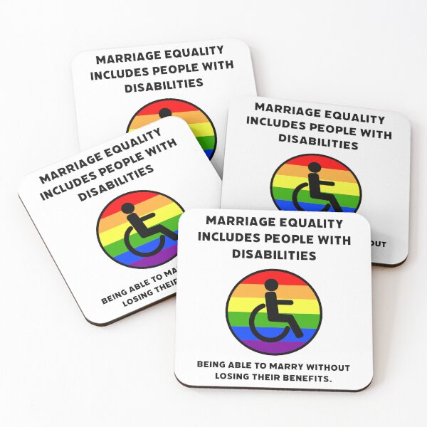 Item preview, Marriage equality includes people with disabilities  designed and sold by Rachel the Artist .