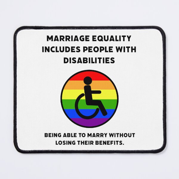 Item preview, Marriage equality includes people with disabilities designed and sold by Rachel the Artist .