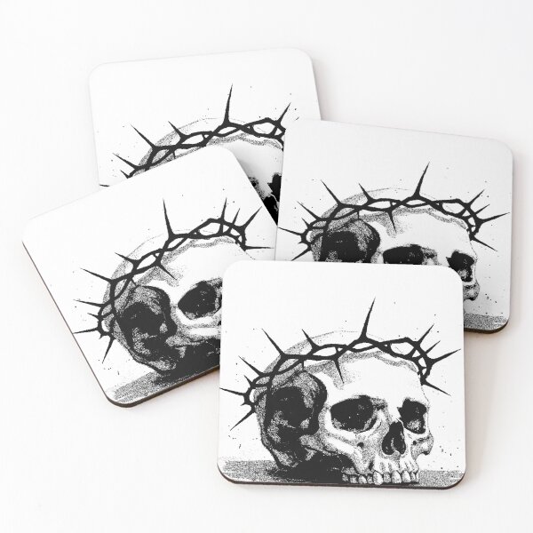 Item preview, Skull Art-  Crown of Thorns designed and sold by Ignorante.