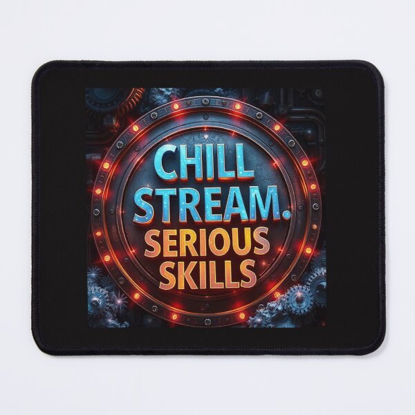 Item preview, Streamer Dog Gamer Logo – Chill Stream Serious Skills designed and sold by sloophloop77.