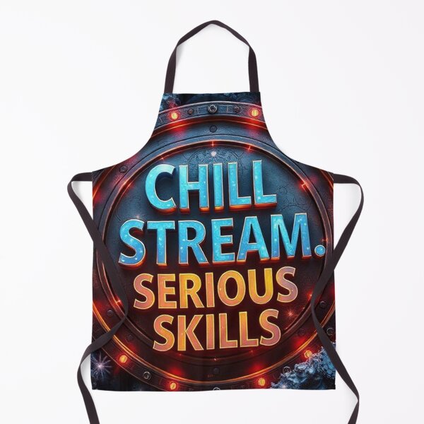 Item preview, Streamer Dog Gamer Logo – Chill Stream Serious Skills designed and sold by sloophloop77.