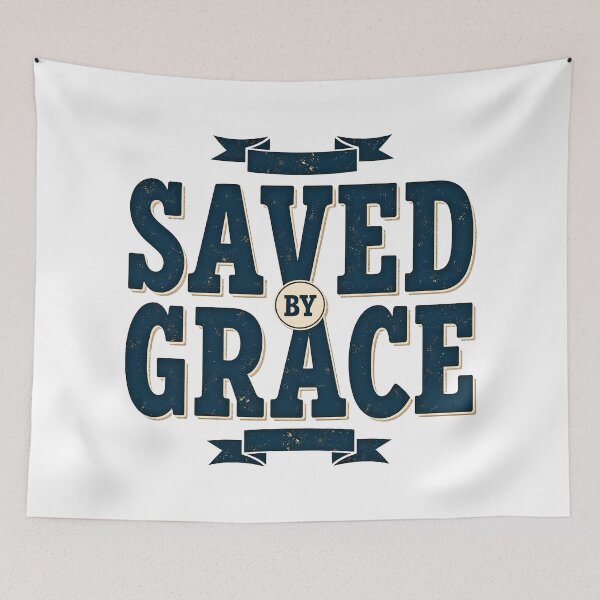 Item preview, Saved By Grace Vintage Faith Design designed and sold by Pastor Reeves Studio.