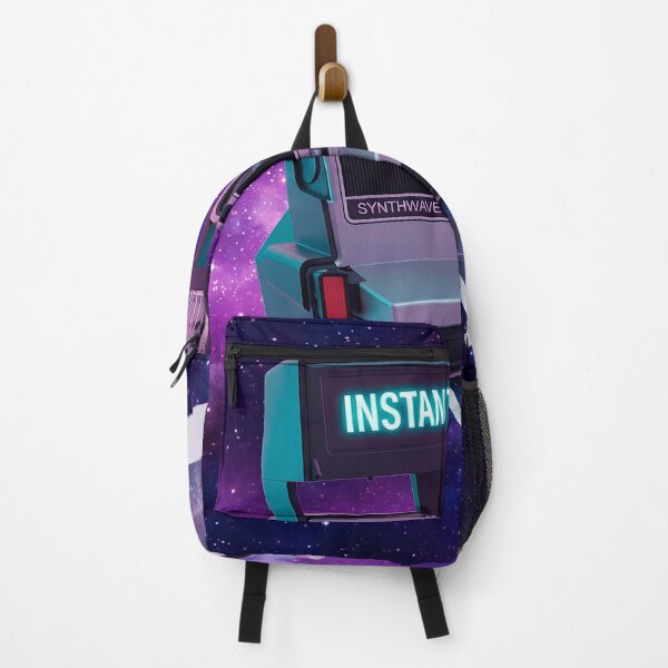 Item preview, Retro Neon Instant Camera in Space - Synthwave Galaxy Art designed and sold by powersunlight.